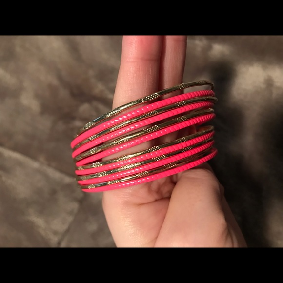 Pink & Gold Bangles - Picture 3 of 3